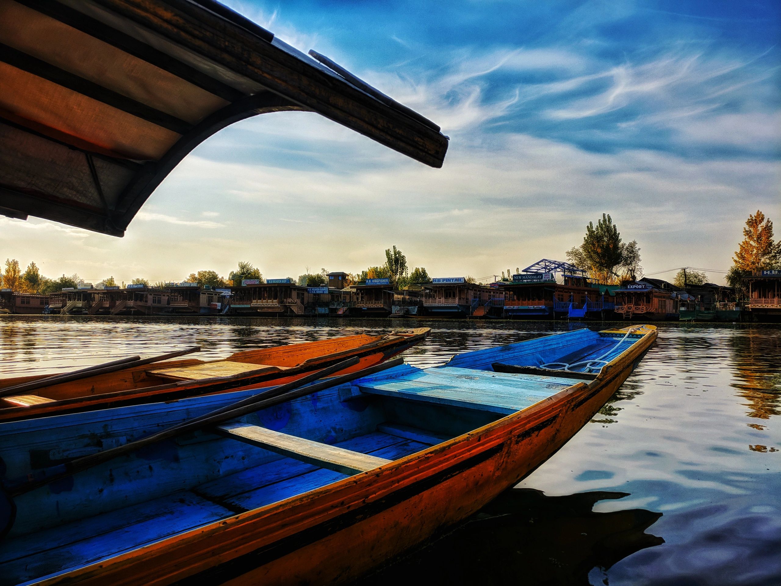 Kashmir lake and mountain view