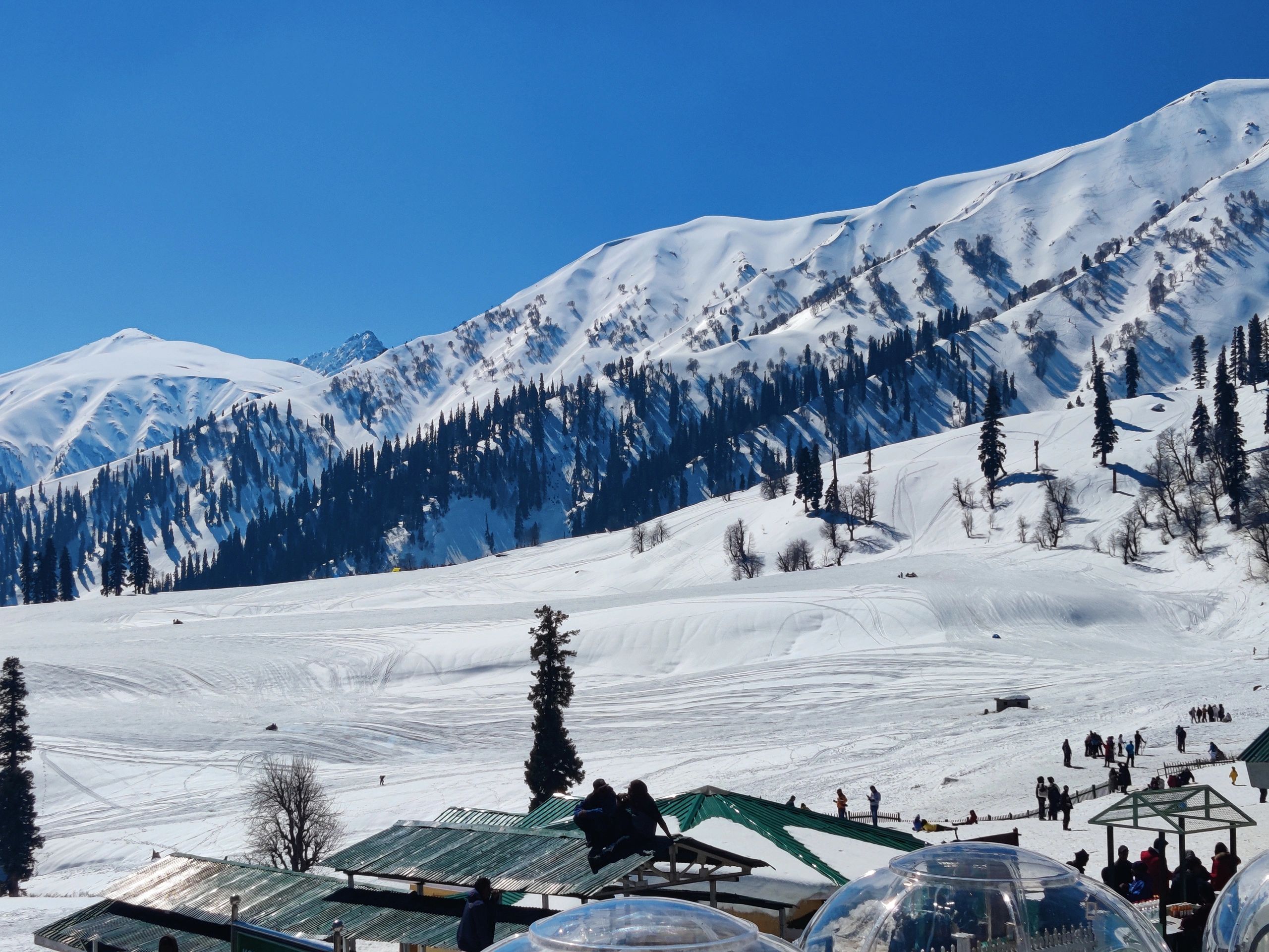 Snow-covered Kashmir mountain landscape